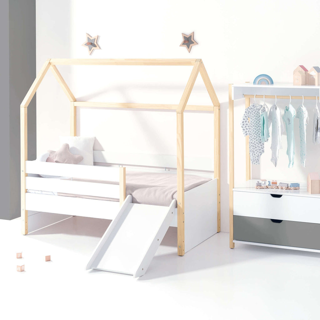 cama con forma de casa apara niños