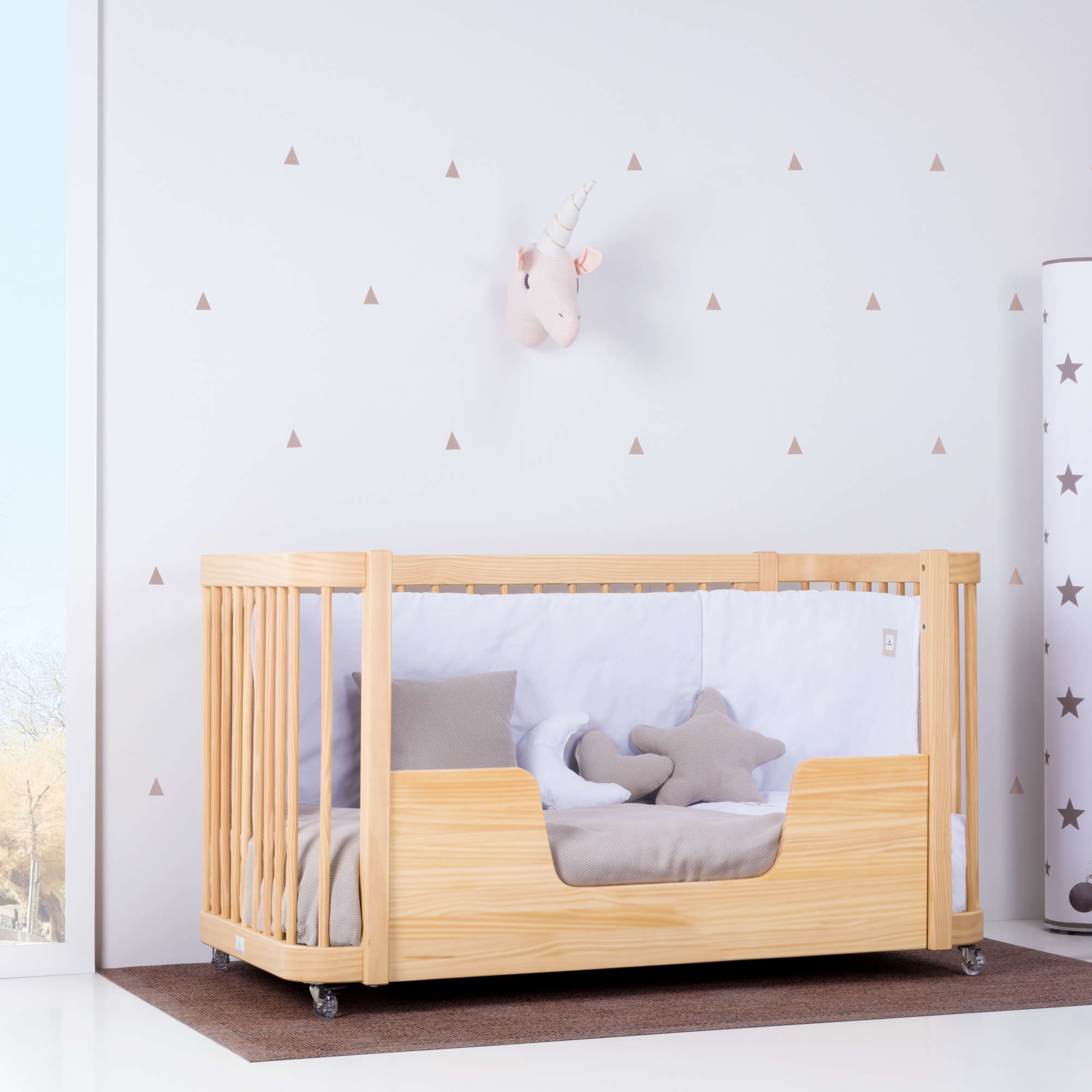 Cuna - Cama para bebé (2en1) madera de 70x140 cm – Zonababy